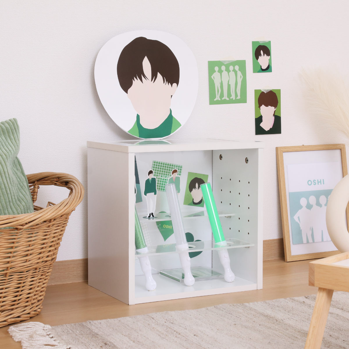 不二貿易（Fuji Boeki） 推し活 収納ボックス 幅36.6cm ディスプレイ