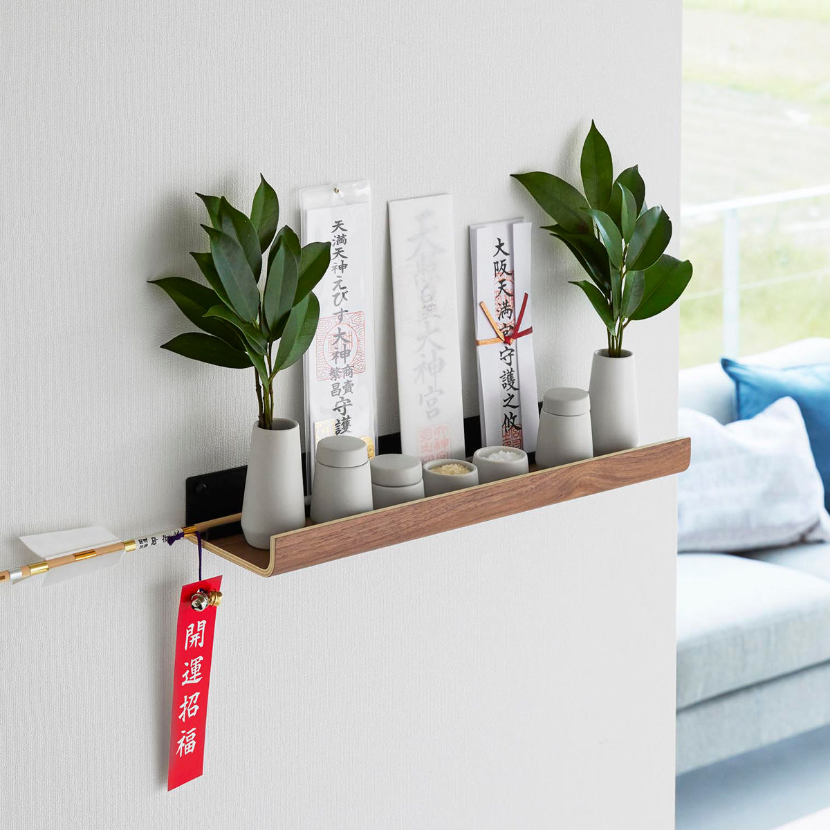 RIN（山崎実業） 山崎実業 RIN 石こうボード壁対応神棚 リン 神具