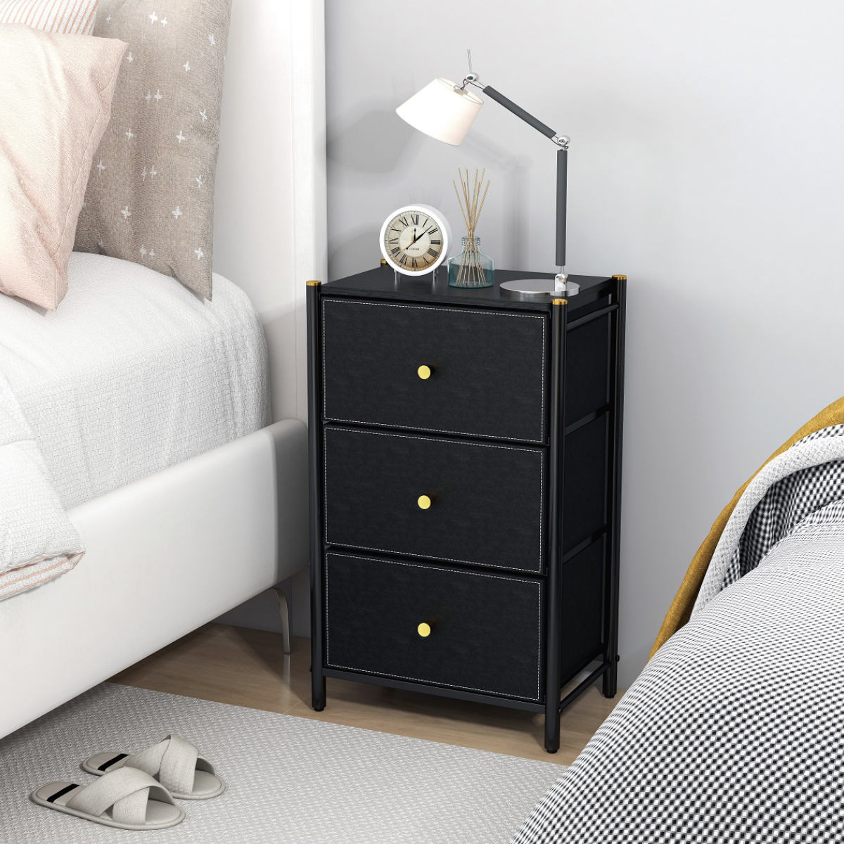 パール金属 チェスト GOLDVEL エレガントチェスト3段 幅46.5×奥行32.5