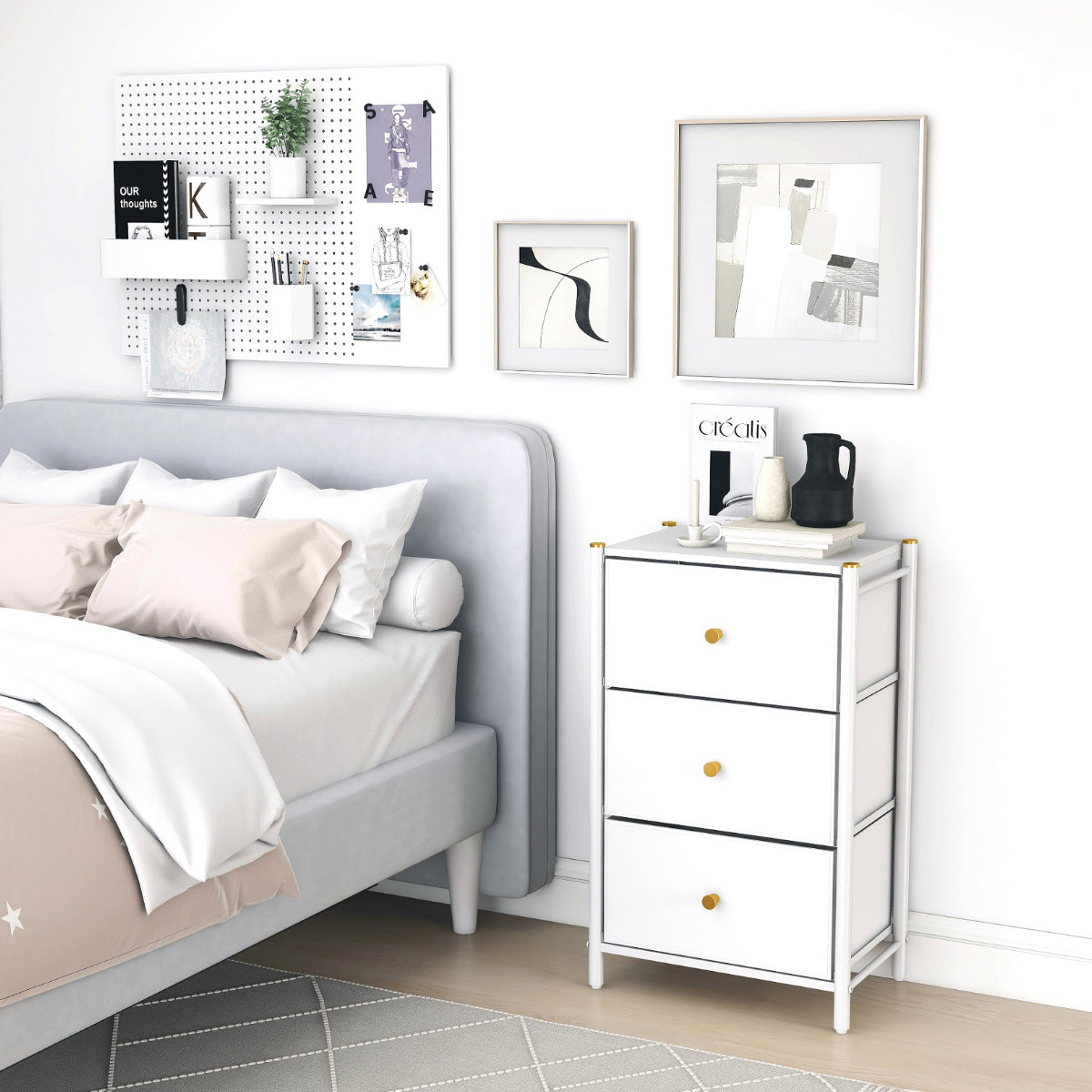 パール金属 チェスト GOLDVEL エレガントチェスト3段 幅46.5×奥行32.5