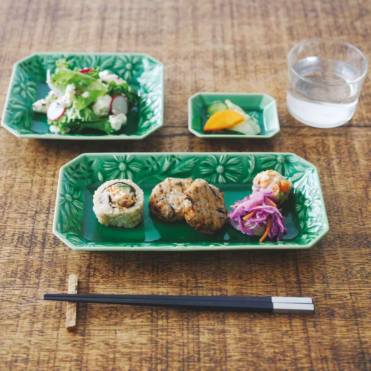 プレート 16cm 角皿 マーガリート 陶器 瀬戸焼 （ 食洗機対応 電子