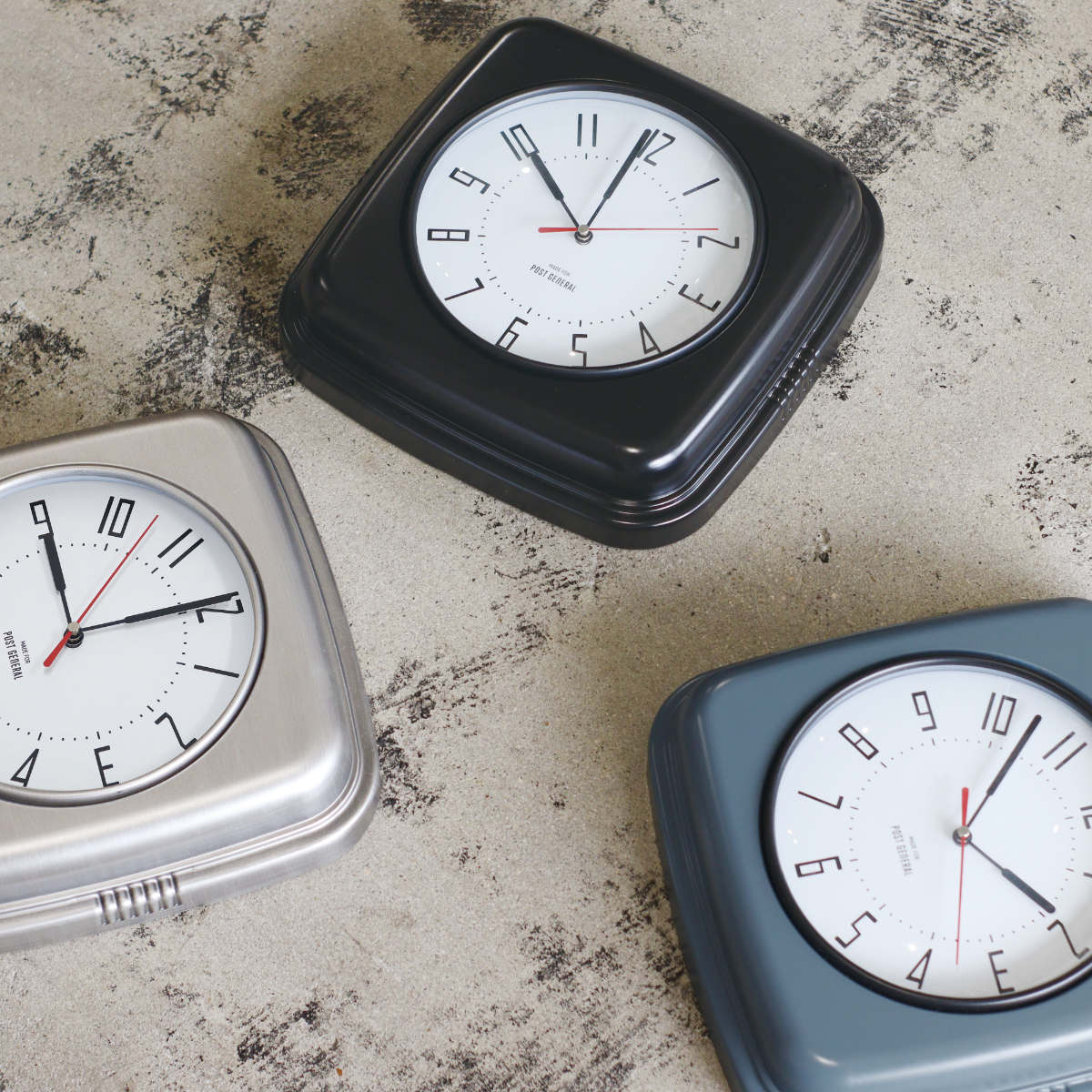 Johnson 掛け時計 POST GENERAL 掛け時計 ポストジェネラル ビスファム 電池式 連続秒針