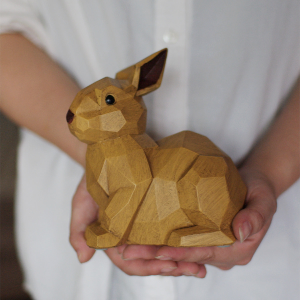 キシマ（KISHIMA） オブジェ スオーラマネーバンク ウサギ 貯金箱 