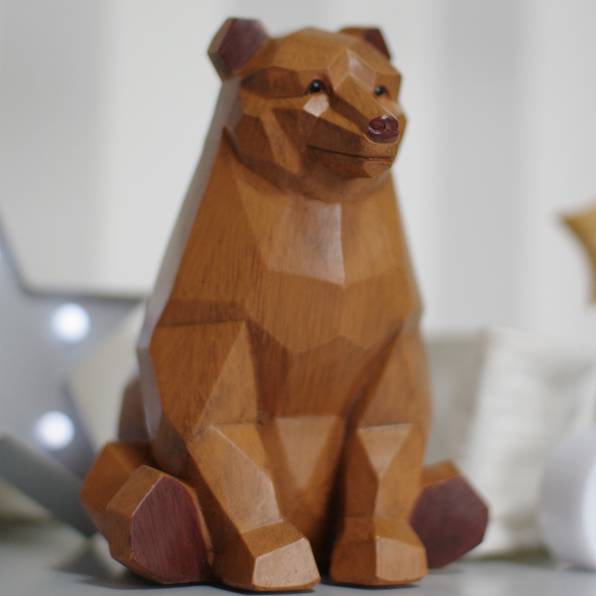 キシマ（KISHIMA） オブジェ スオーラマネーバンク クマ 貯金箱