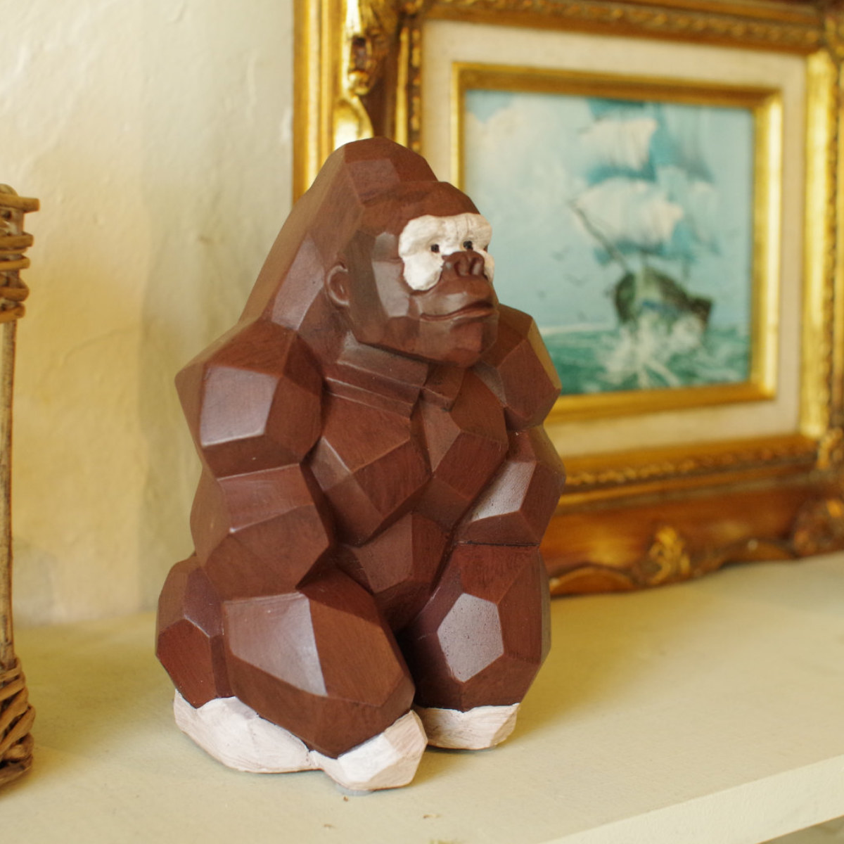 キシマ（KISHIMA） オブジェ スオーラマネーバンク ゴリラ 貯金箱