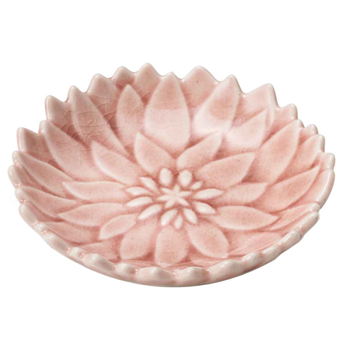 aito製作所 豆皿 ダリア 7cm 形 陶器 瀬戸焼 （ 食洗機対応 電子レンジ
