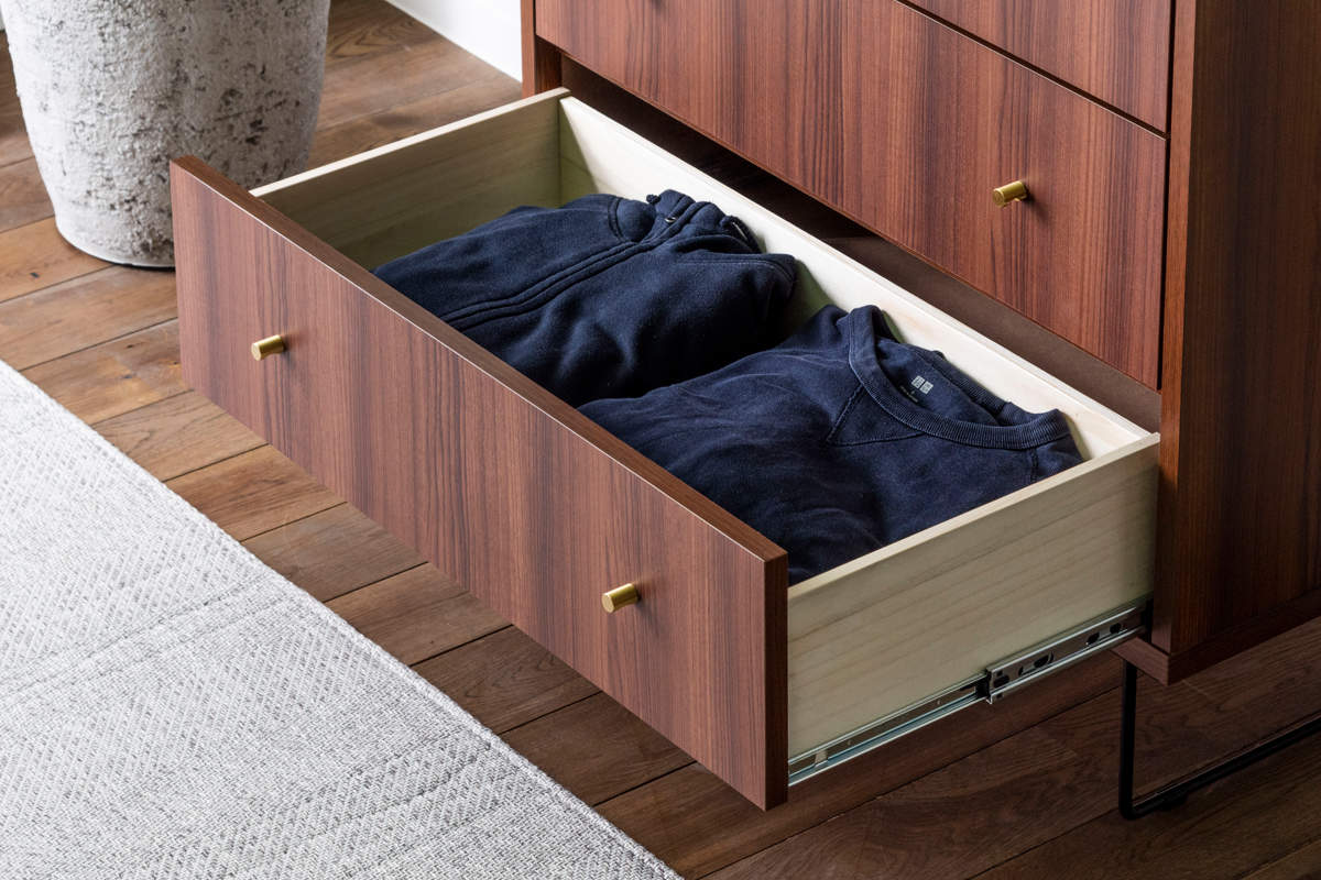 ハイチェスト 幅80cm 4段 ナチュラルモダン 日本製 （ チェスト 引出し