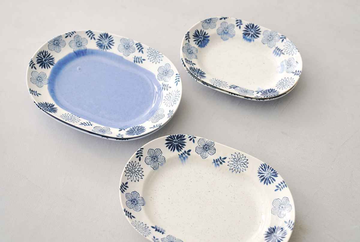 aito製作所 プレート オーバル 21cm M ガーデン 陶器 （ 食洗器対応 皿