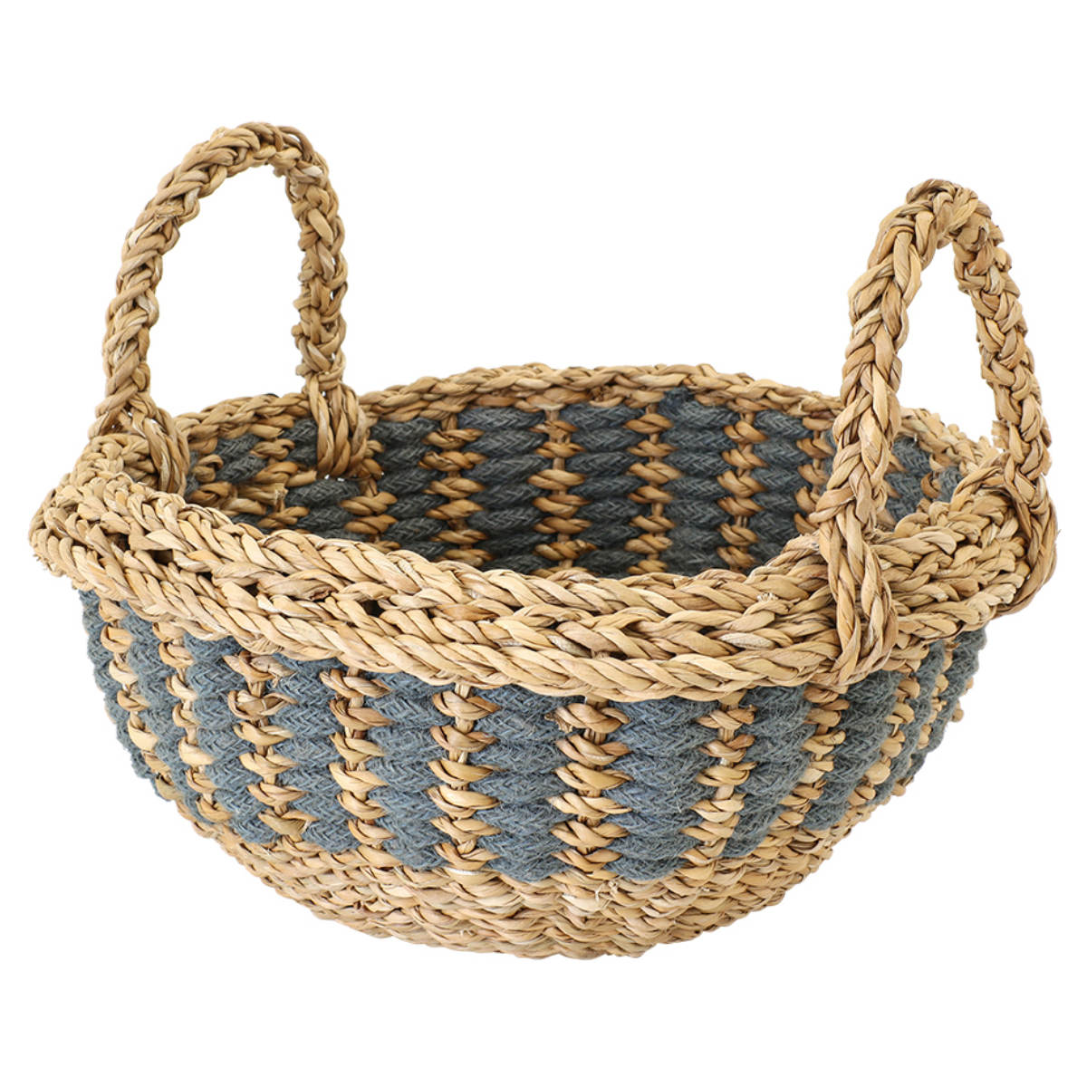 バスケット フルーツバスケット ラウンド かご 収納 （ 手編み カゴ