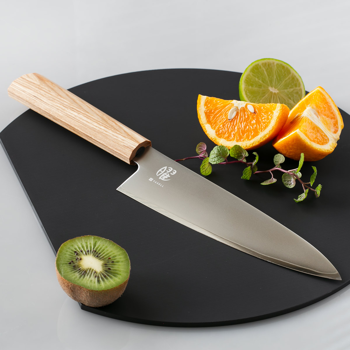 ヤクセル（YAXELL） シェフナイフ 18cm 曜 いろは 白木 日本製 牛刀