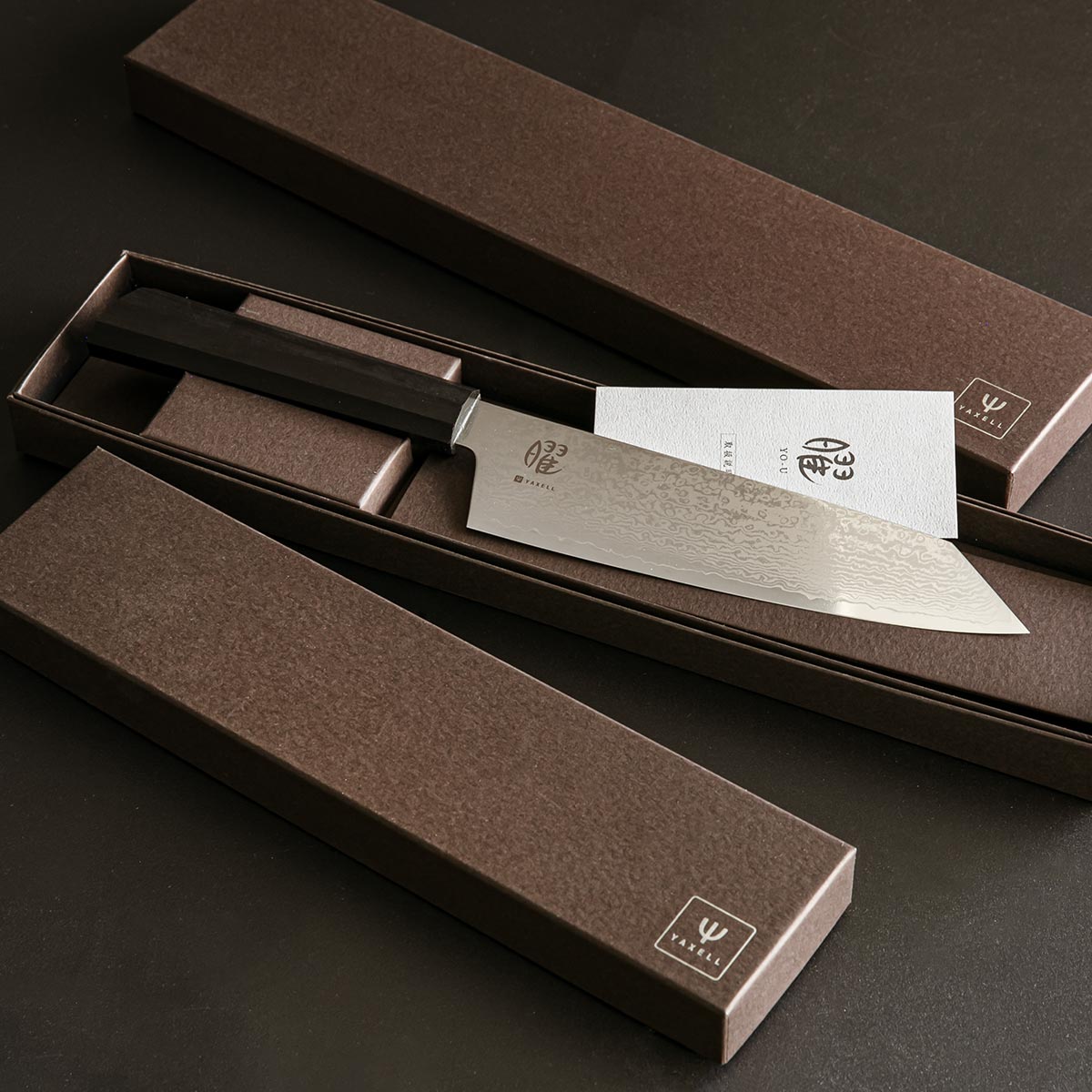 ヤクセル（YAXELL） シェフナイフ 19cm 曜 たくみ ダマスカス 日本製