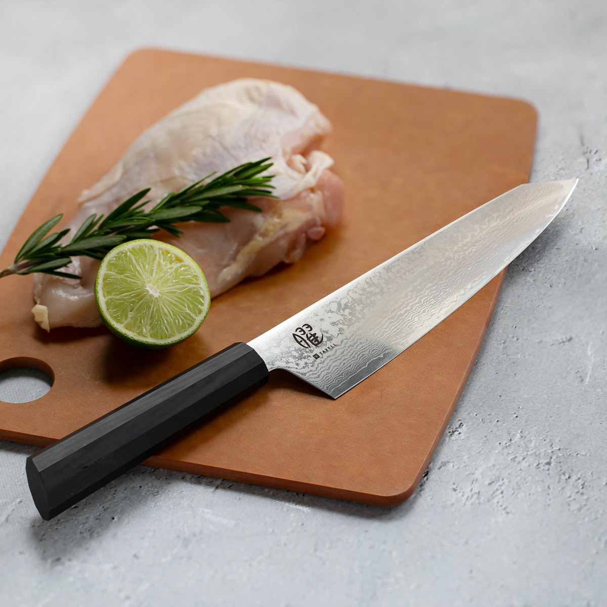 ヤクセル（YAXELL） シェフナイフ 19cm 曜 たくみ ダマスカス 日本製