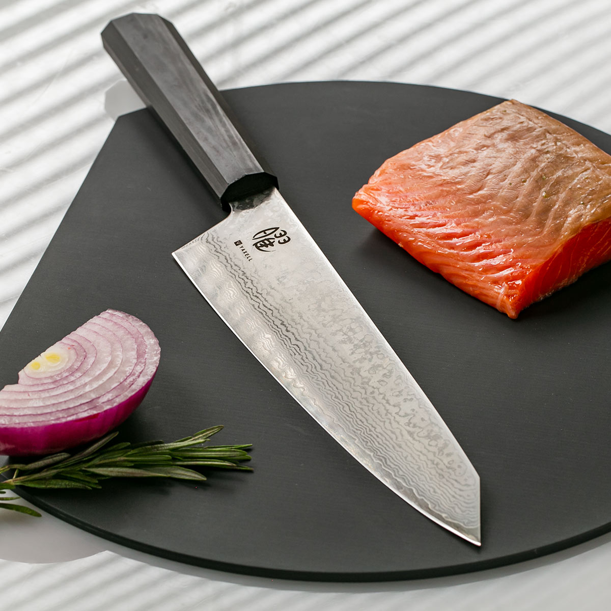 ヤクセル（YAXELL） シェフナイフ 19cm 曜 たくみ ダマスカス 日本製