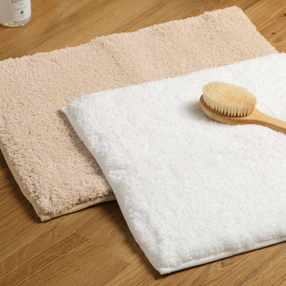 バスマット 60×90cm 思わず頬ずりしたくなるバスマット ANGEL STEP Premium （ お風呂マット マット ホテルライク 洗濯OK すべり止め ）_12