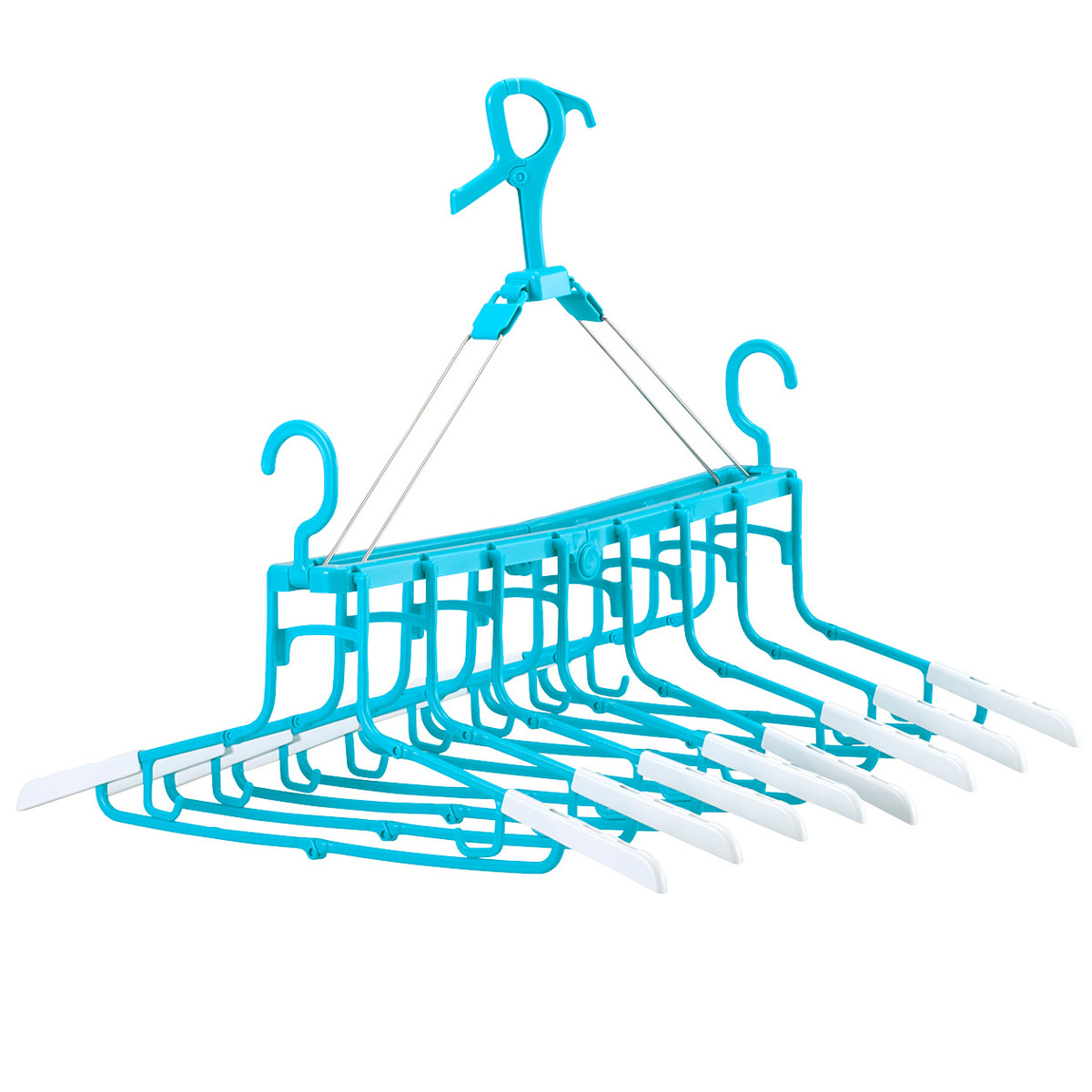 洗濯ハンガー 折りたたみ8連ハンガー スライド SP （ 連結ハンガー 洗濯 折り畳み 折りたたみ 8連 ）