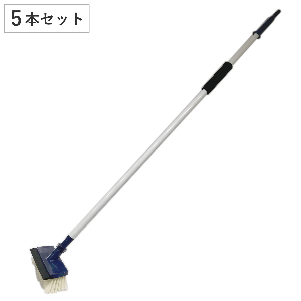 デッキブラシ 5本セット 通水 屋外用 （ ブラシ 玄関タイル タイル掃除