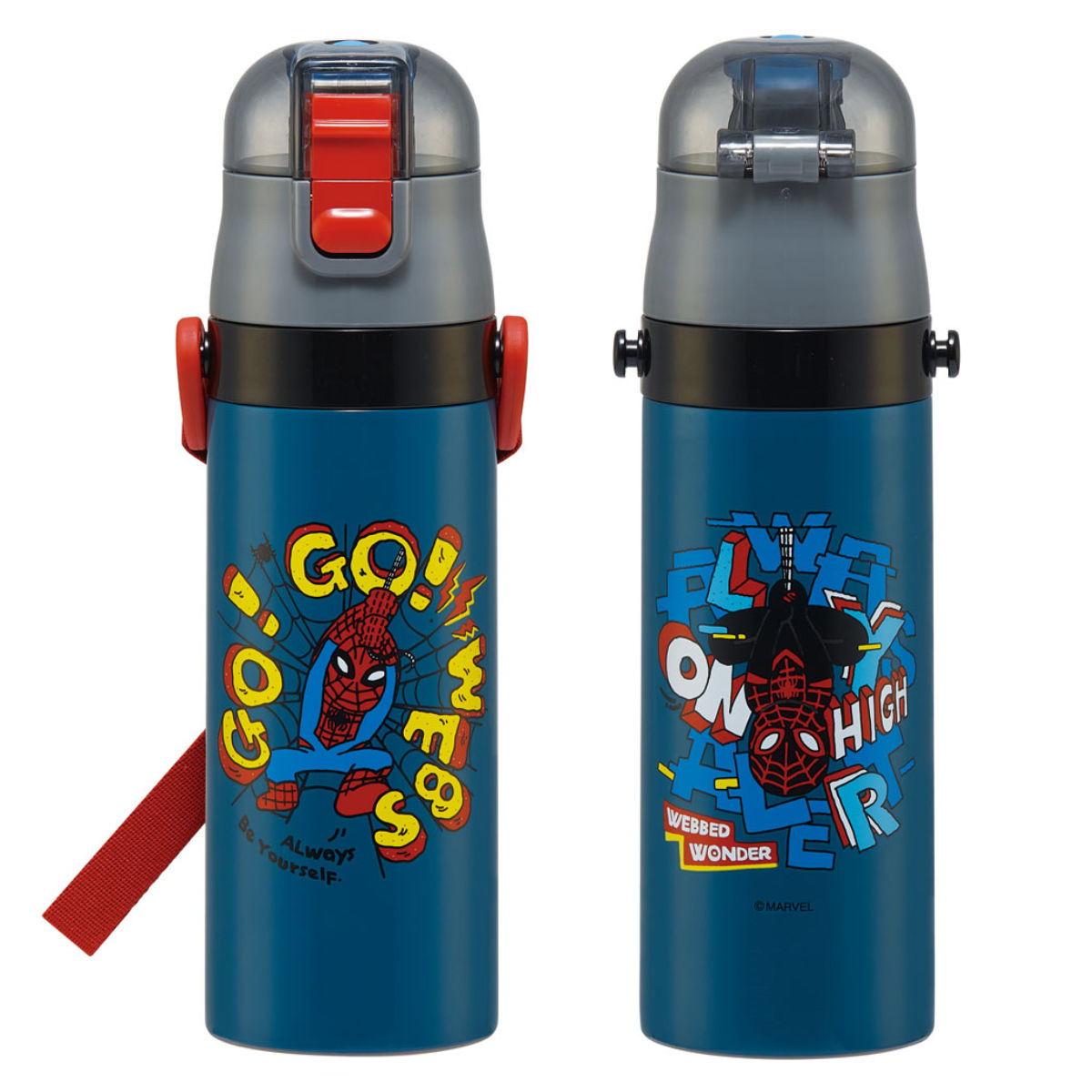 スケーター 水筒 470ml 超軽量ダイレクトボトル SPIDERCOMIC 保冷専用