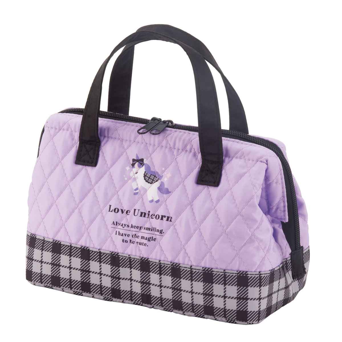 スケーター ランチバッグ がま口型ランチバッグ ラブユニコーン