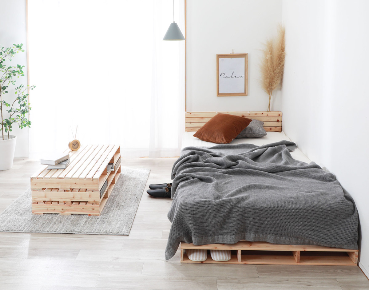 日本製 ひのき バレットベッド スノコ　ハーフ4枚 楽天市場】パレットベッド ハーフパレット 4枚入り 国産ひのき すのこ