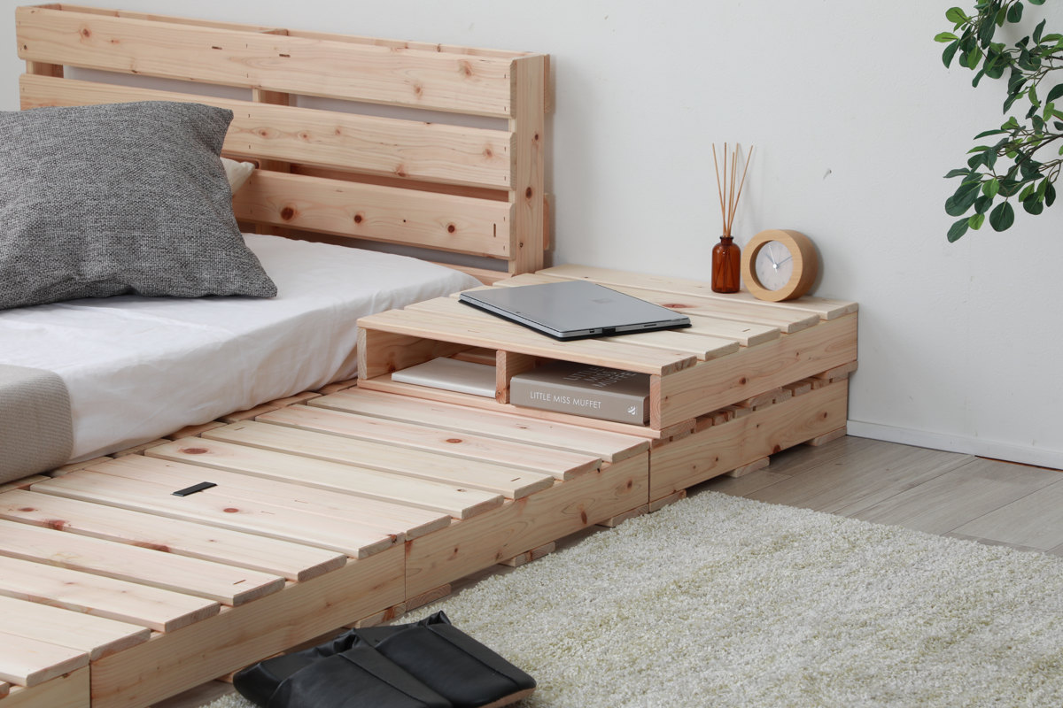 繊細すのこ パレットベッド ハーフパレット 4枚入り 国産ひのき すのこ