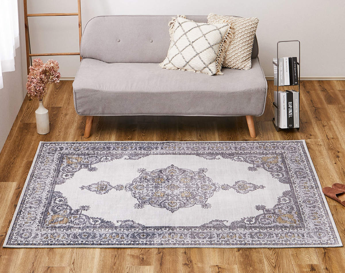 HAGiHARA（萩原） ラグ 転写プリント フランネル オッタ 190×190cm 床