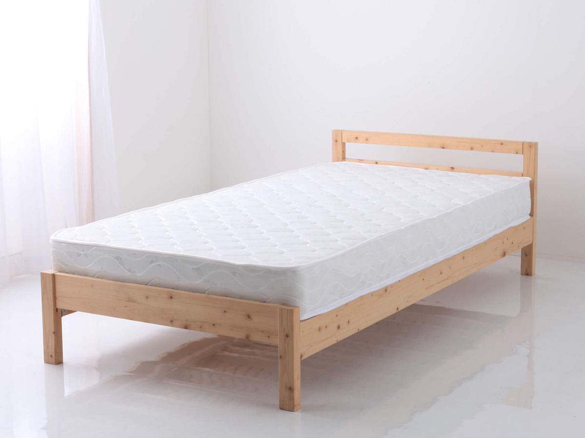 マットレス ダブル ポケットコイル 厚さ18cm 圧縮梱包 （ 140×195cm