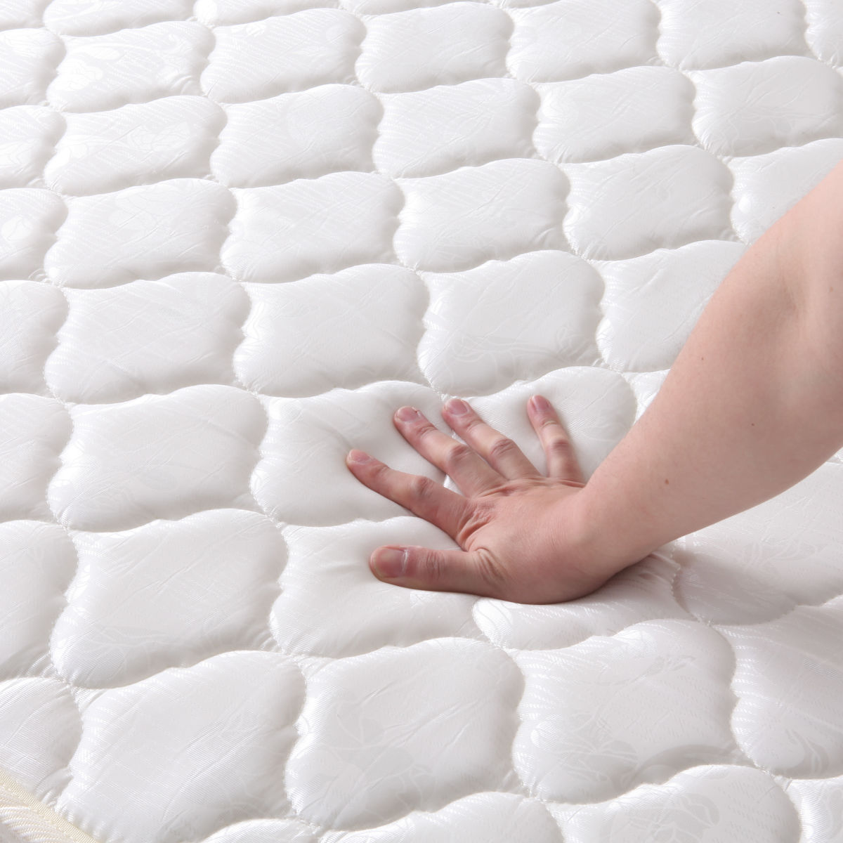 マットレス ダブル ポケットコイル 厚さ18cm 圧縮梱包 （ 140×195cm