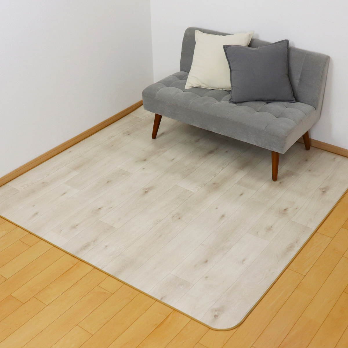 ラグ 182×260cm ラグマット 消臭タイプ ダイニングラグ 既製サイズ （ 撥水 拭ける 木目 木目調 マット フロアマット 長方形 ）_6