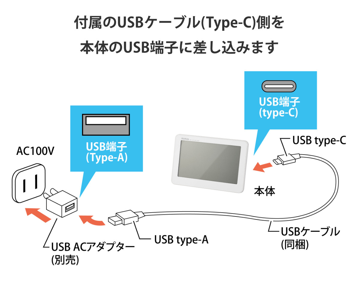 ノア精密 無線LAN 置掛両用時計 セットレス USB電源 MAG （ 時計 置掛
