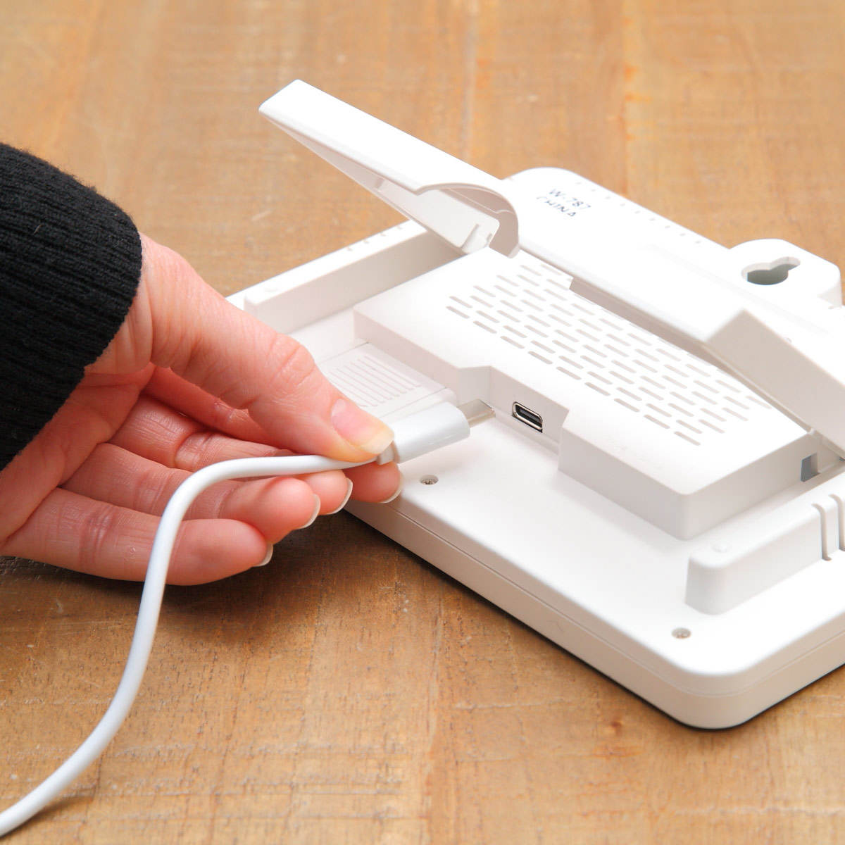 ノア精密 無線LAN 置掛両用時計 セットレス USB電源 MAG （ 時計 置掛