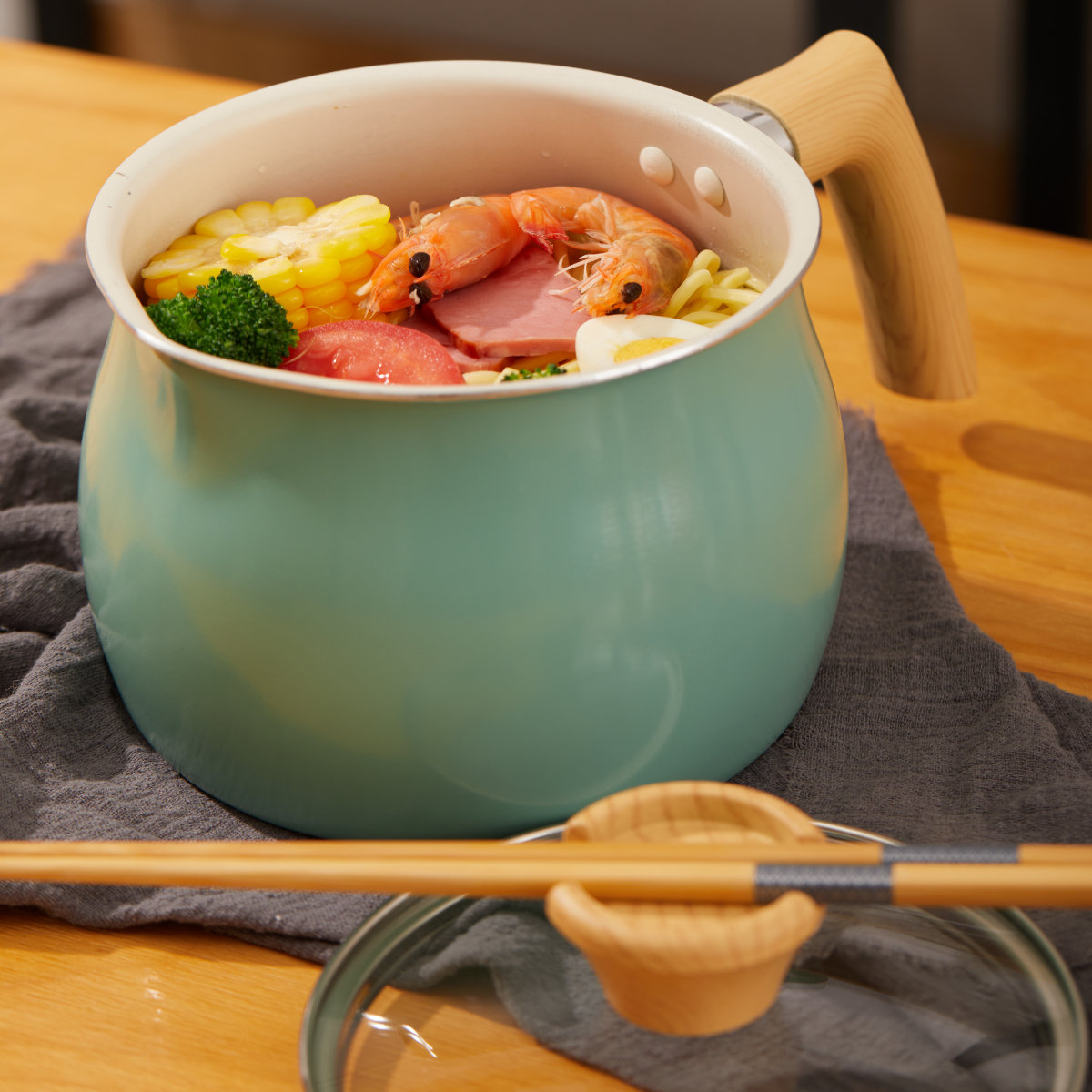 マルチポット 16cm Lサイズ IH対応 マルチポットパン （ ガス火対応