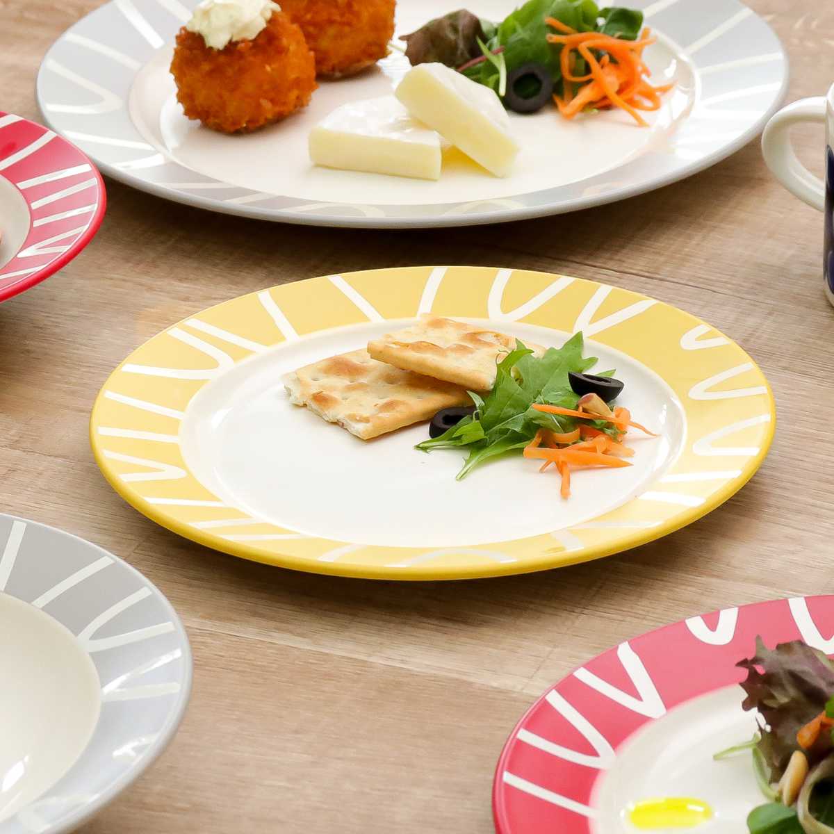 プレート 18cm S Amu dish アミュディッシュ プラスチック 同色3枚