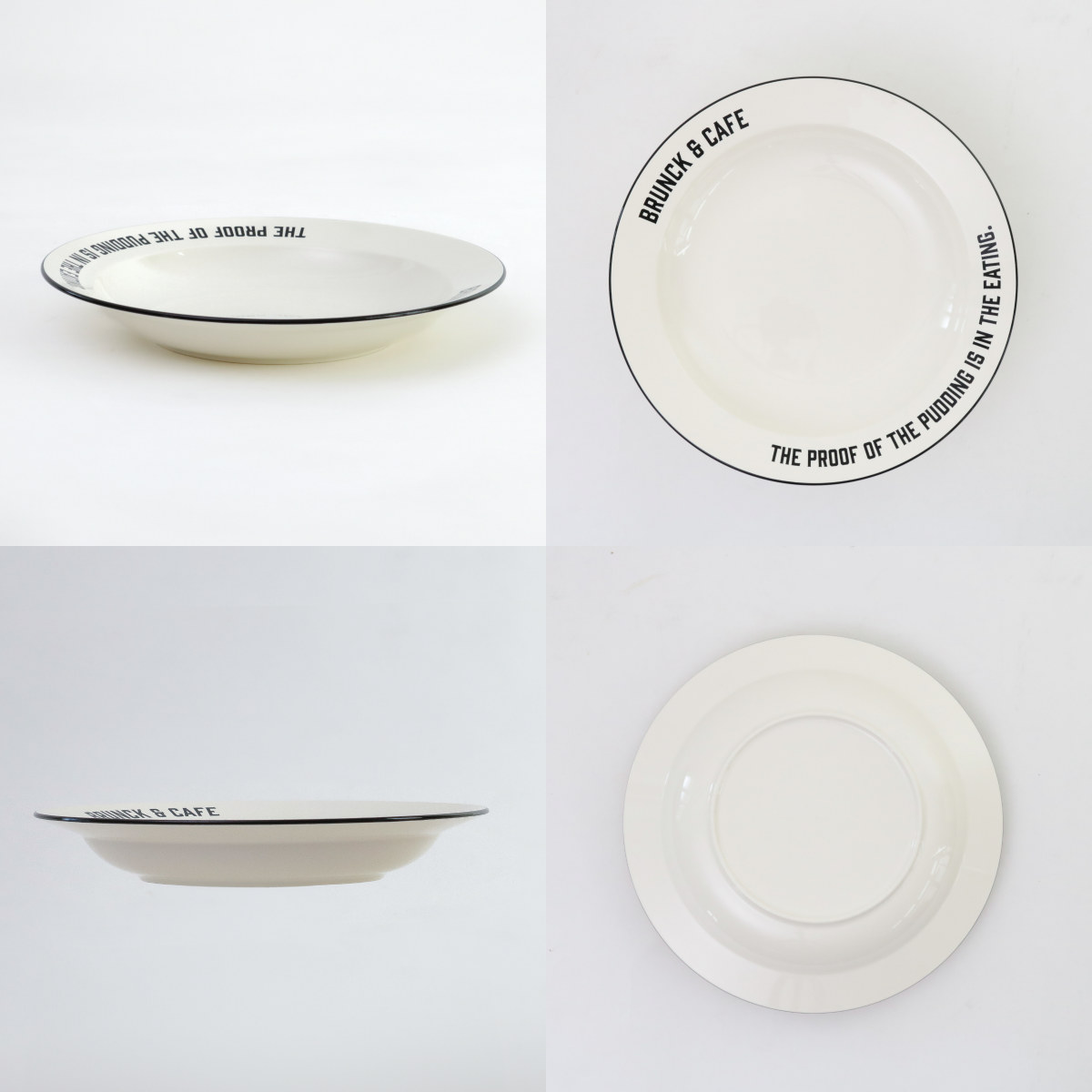 ナガシマ プレート 24cm M Brunk＆Cafe プラスチック 同色3枚セット