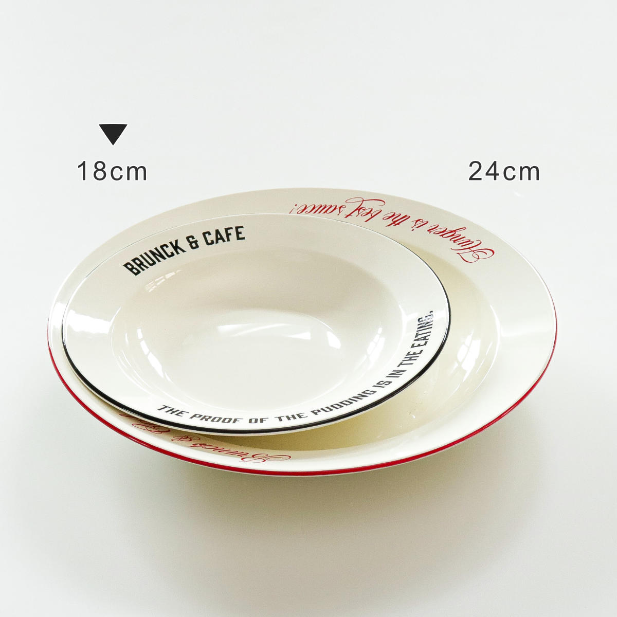 ナガシマ プレート 18cm S Brunk＆Cafe プラスチック 同色3枚セット