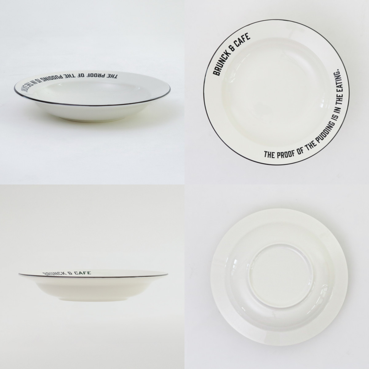 ナガシマ プレート 18cm S Brunk＆Cafe プラスチック 同色3枚セット
