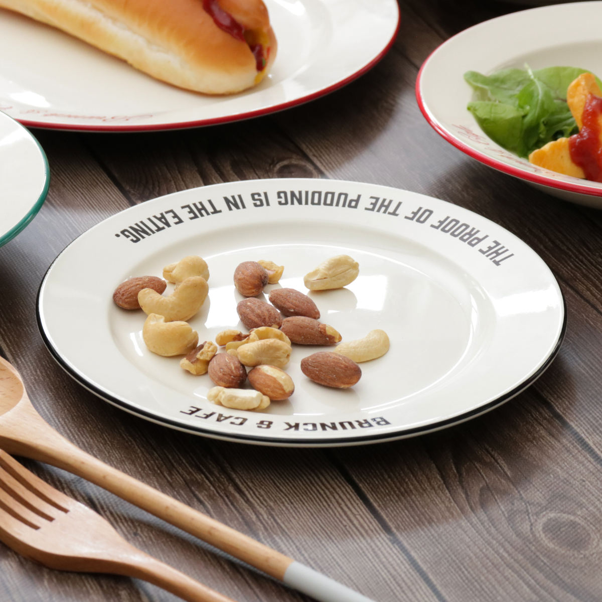 プレート 18cm S Brunk＆Cafe 同色3枚セット （ 食洗機対応 電子レンジ