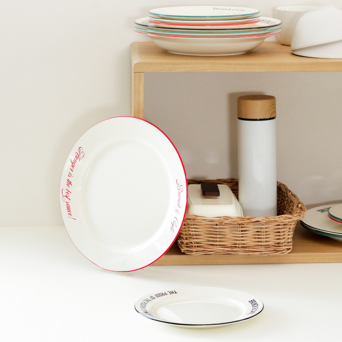 プレート 18cm S Brunk＆Cafe 同色3枚セット （ 食洗機対応 電子レンジ