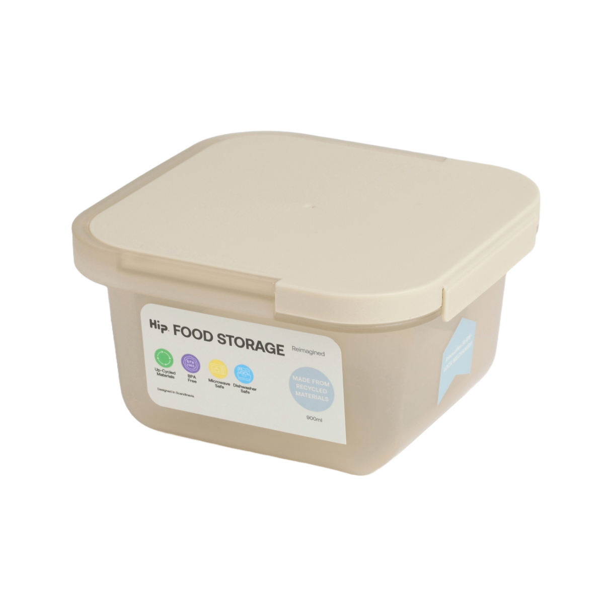 大容量食品保存容器 3個セット Hip 保存容器 Hip FOOD STORAGE 900ml 同色3個セット （ プラスチック