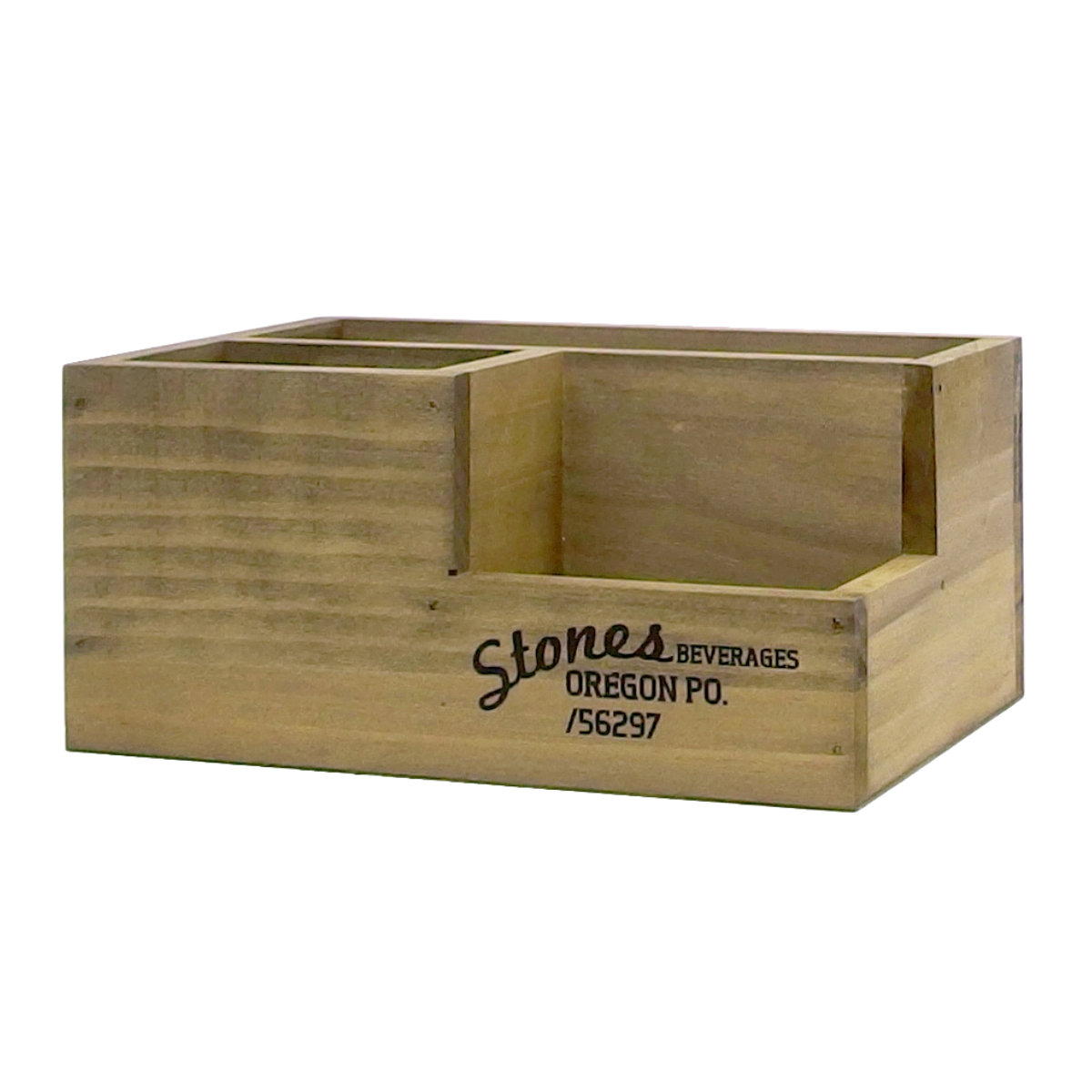 収納ボックス ポプラウッド デスクオーガナイザー 小物入れ （ 幅19.5