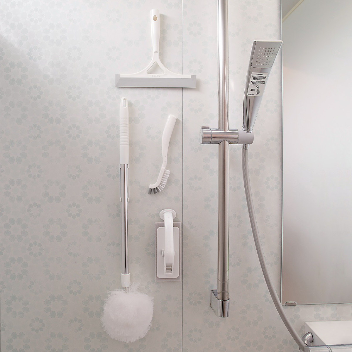 アズマ工業 お風呂掃除 浮かせて収納 sm＠rt 浴室清掃 セット 6点