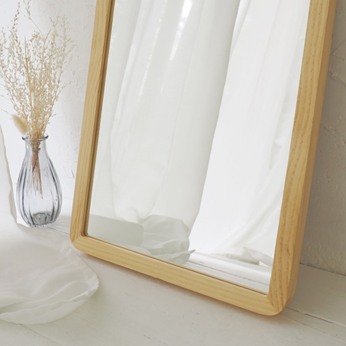 パラデック ウォールミラー 木製フレーム 30cm×40cm アコウスティック