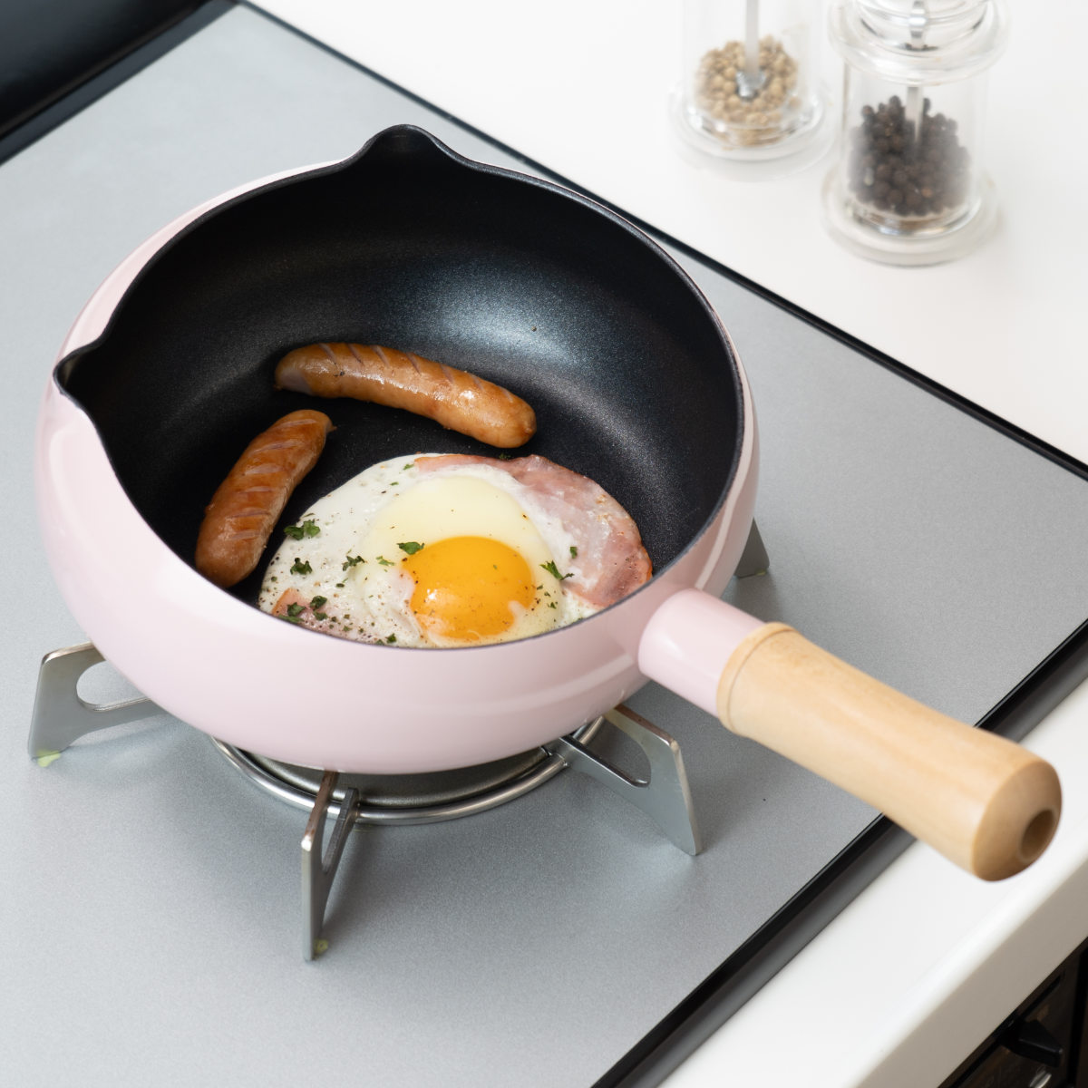 和平フレイズ いため鍋 20cm ねこ型 IH対応 にゃんこれ 深型フライパン