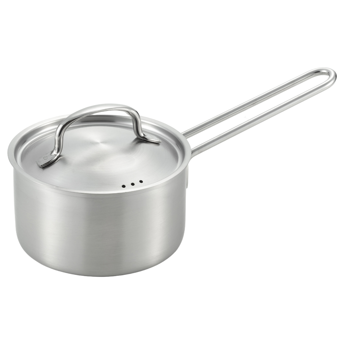 片手鍋 14cm IH対応 ステンレス製 郷技 日本製 （ ガス火対応 片手なべ