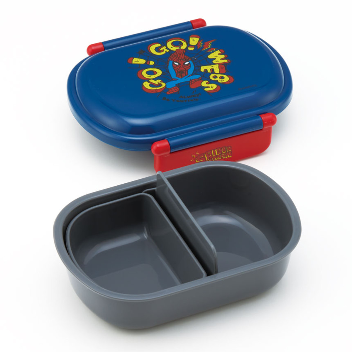 スケーター 弁当箱 1段 360ml 抗菌ふわっとタイトランチ SPIDERCOMIC