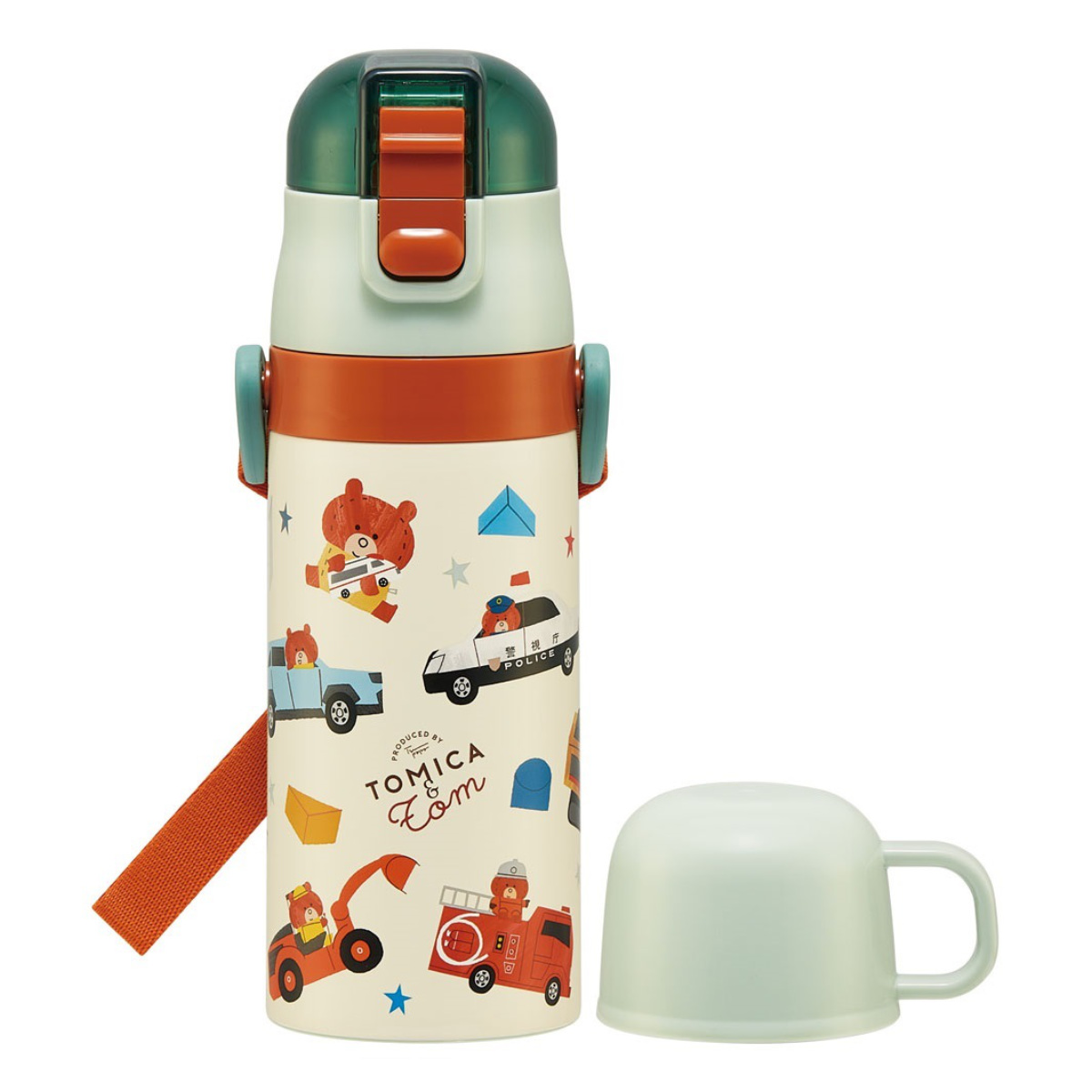 銅製ハンマード水筒2本セット 新品 スケーター 水筒 400ml 350ml 子供用2Wayボトル トミカとトム （ 保温