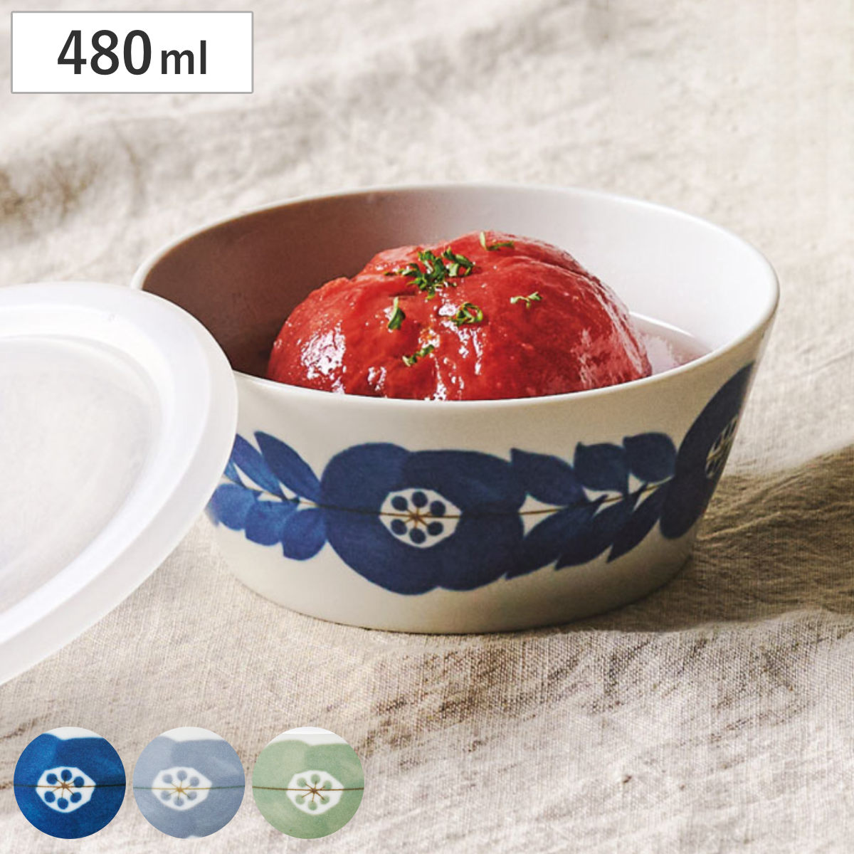 aito製作所 保存容器 480ml ブロッサム レンジパック M （ 陶器 美濃