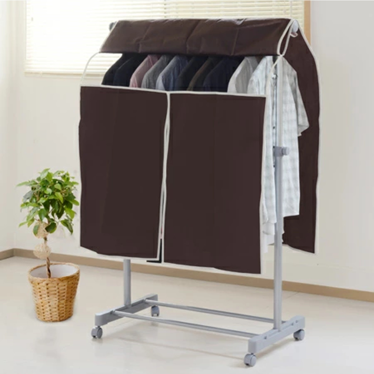 東洋ケース（TOYOCASE） パイプハンガー用カバー 75〜90cm対応 プラス