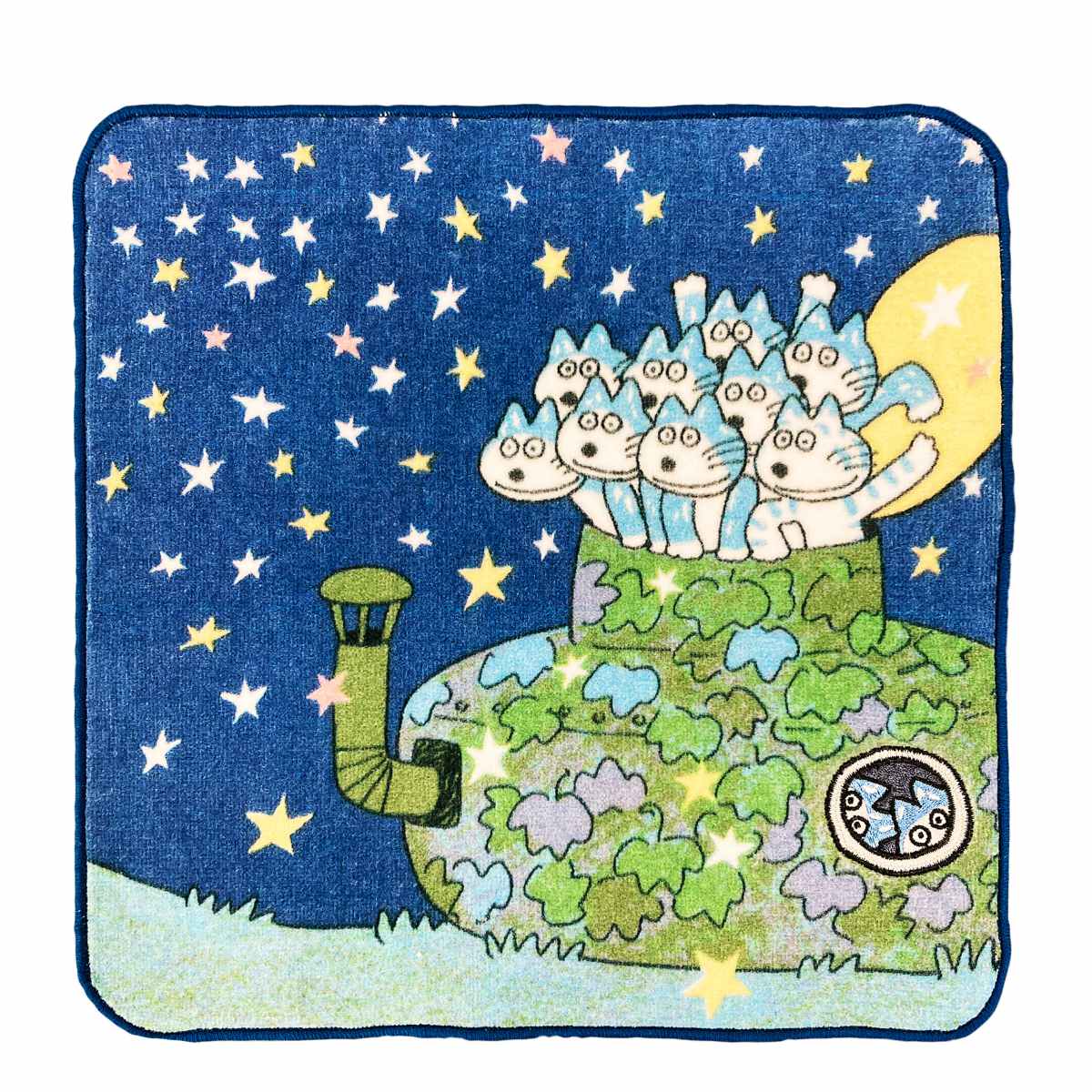 ミニタオル 25×25cm 11ぴきのねこ 11ぴきのねことへんなねこ （ タオル