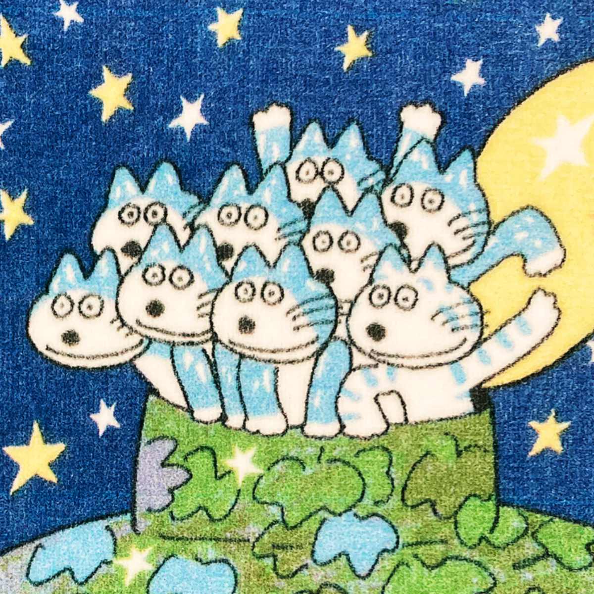 ミニタオル 25×25cm 11ぴきのねこ 11ぴきのねことへんなねこ （ タオル