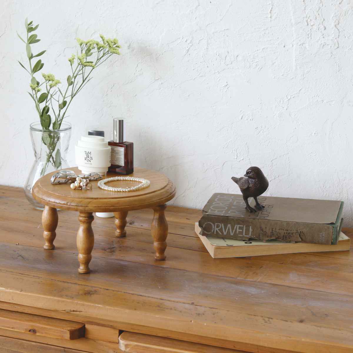 ディスプレイスタンド ナインマーケ パイン ラウンドスタンド S